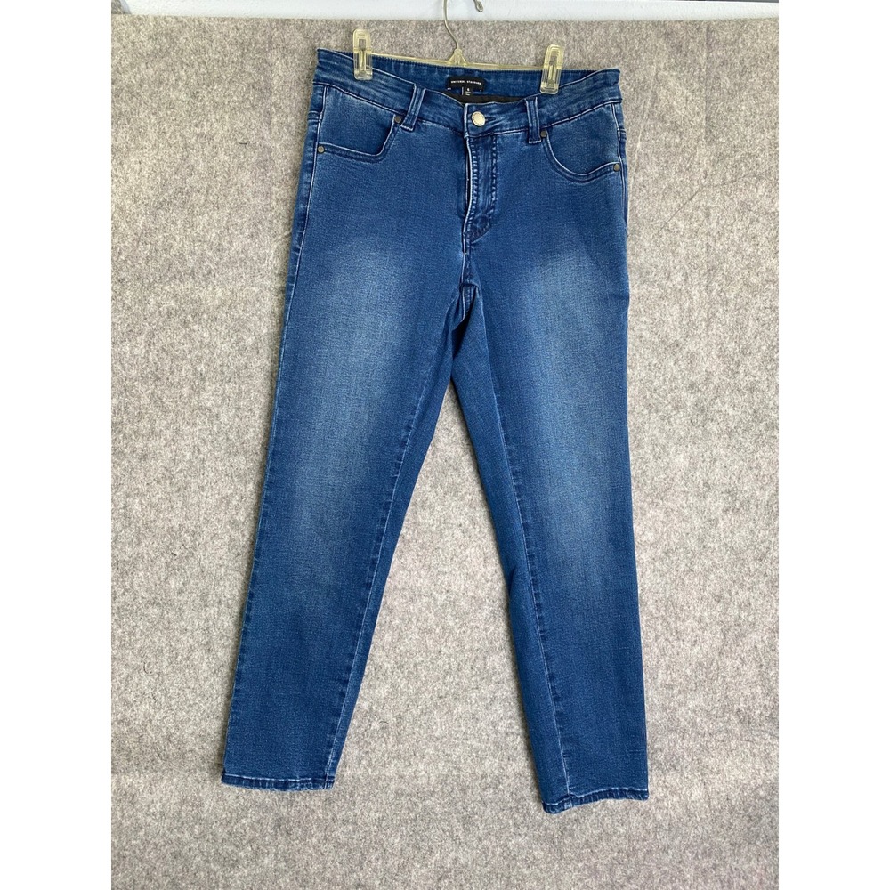 Universal‎ Standard Seine Mid Rise Skinny Jeans Blue Stretch Denim Size 8/27